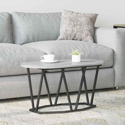 Couchtisch Grau 80 x 40 x 40,5 cm Sperrholz und Metall