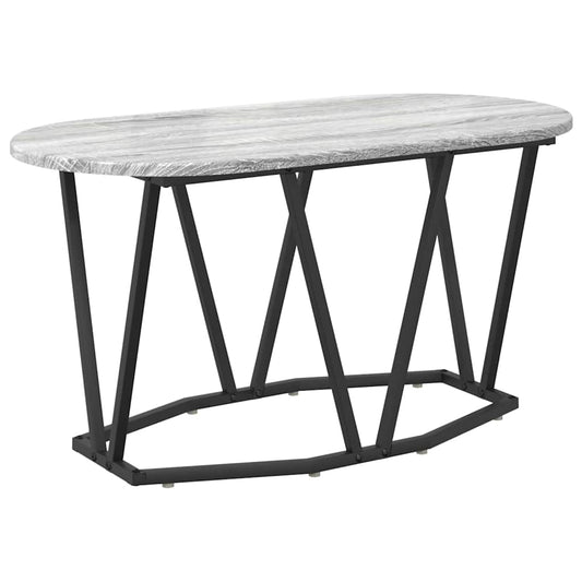 Couchtisch Grau 80 x 40 x 40,5 cm Sperrholz und Metall