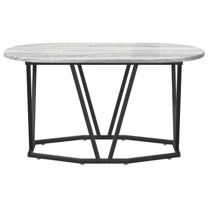 Couchtisch Grau 80 x 40 x 40,5 cm Sperrholz und Metall