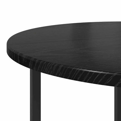 Beistelltisch-Set 2 pcs Schwarz Eichen-Optik 50 x 50 x 50 cm