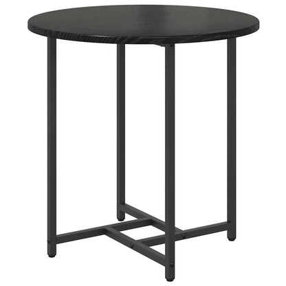 Beistelltisch-Set 2 pcs Schwarz Eichen-Optik 50 x 50 x 50 cm