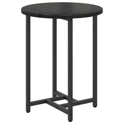 Beistelltisch-Set 2 pcs Schwarz Eichen-Optik 50 x 50 x 50 cm