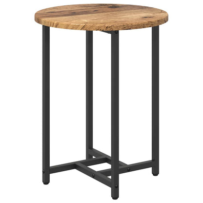 Beistelltisch-Set 2 pcs Altes Holz und Schwarz 50 x 50 x 50 cm