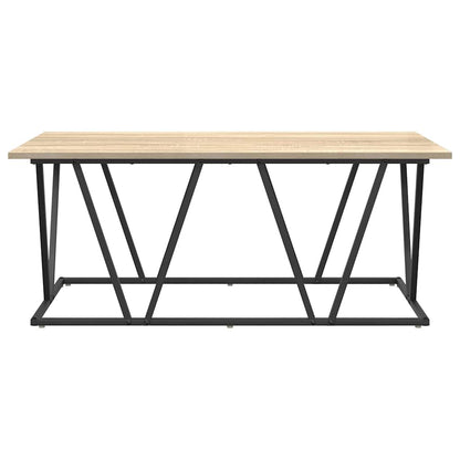 Couchtisch Sonoma Eiche 100 x 50 x 40 cm Sperrholz und Metall