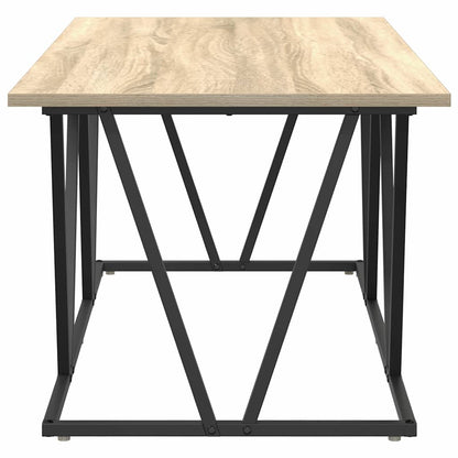 Couchtisch Sonoma Eiche 100 x 50 x 40 cm Sperrholz und Metall