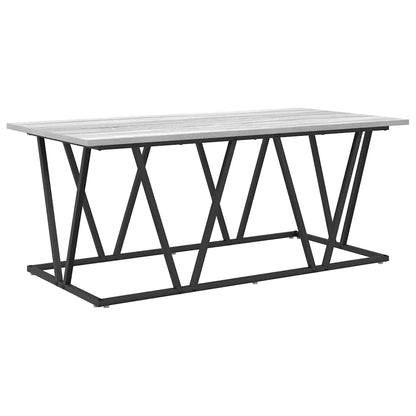 Couchtisch Grau Sonoma 100 x 50 x 40 cm Sperrholz und Metall