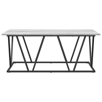 Couchtisch Grau Sonoma 100 x 50 x 40 cm Sperrholz und Metall