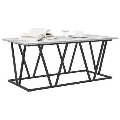 Couchtisch Grau Sonoma 100 x 50 x 40 cm Sperrholz und Metall
