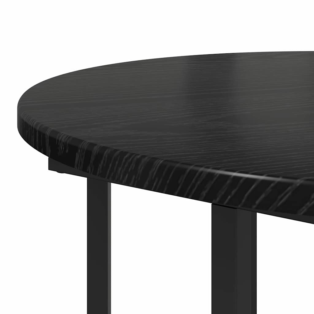 Beistelltisch-Set 2 pcs Schwarze Eiche 50 x 50 x 50.5 cm