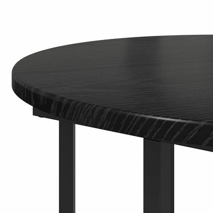 Beistelltisch-Set 2 pcs Schwarze Eiche 50 x 50 x 50.5 cm