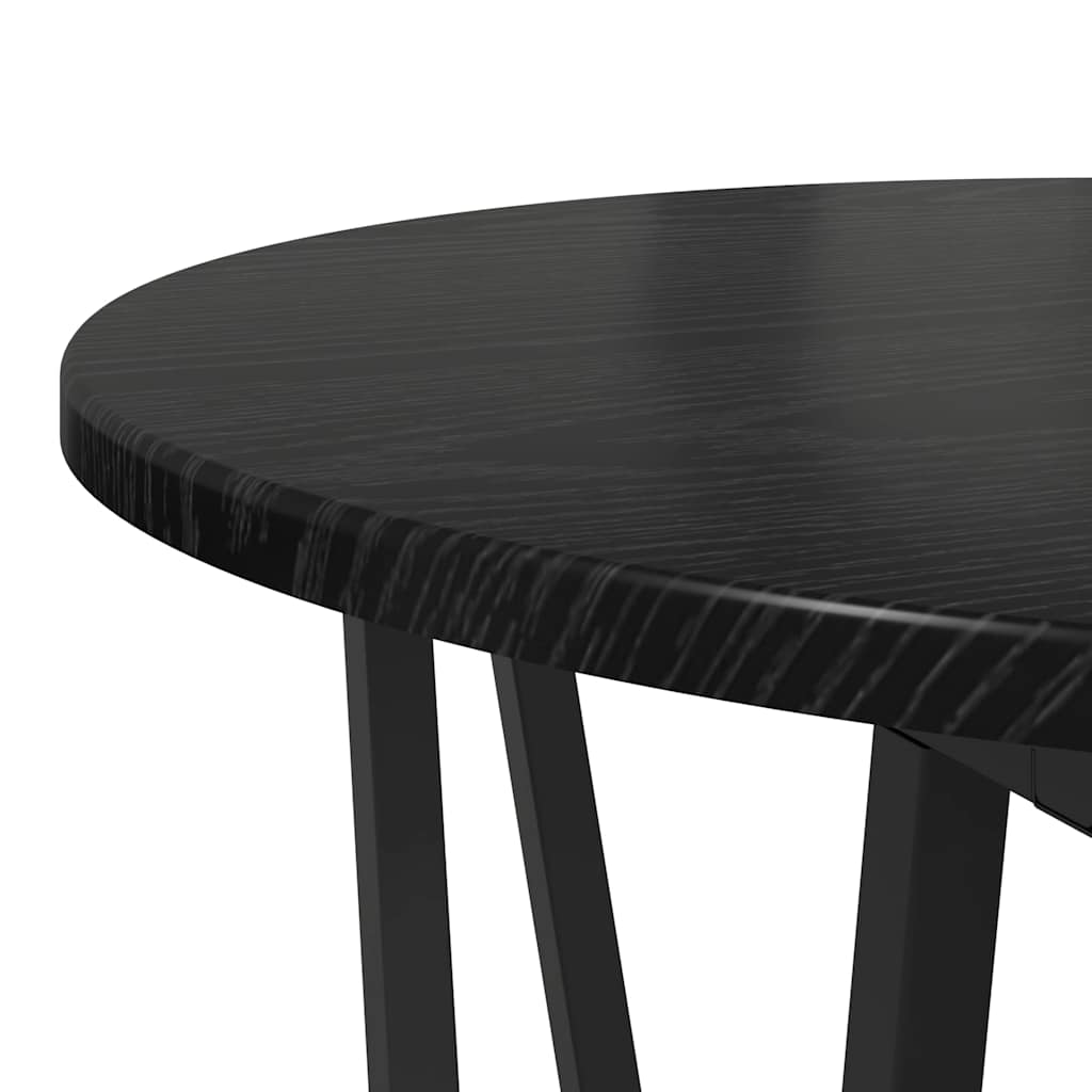 Beistelltisch-Set 2 pcs Schwarze Eiche 50 x 50 x 50.5 cm