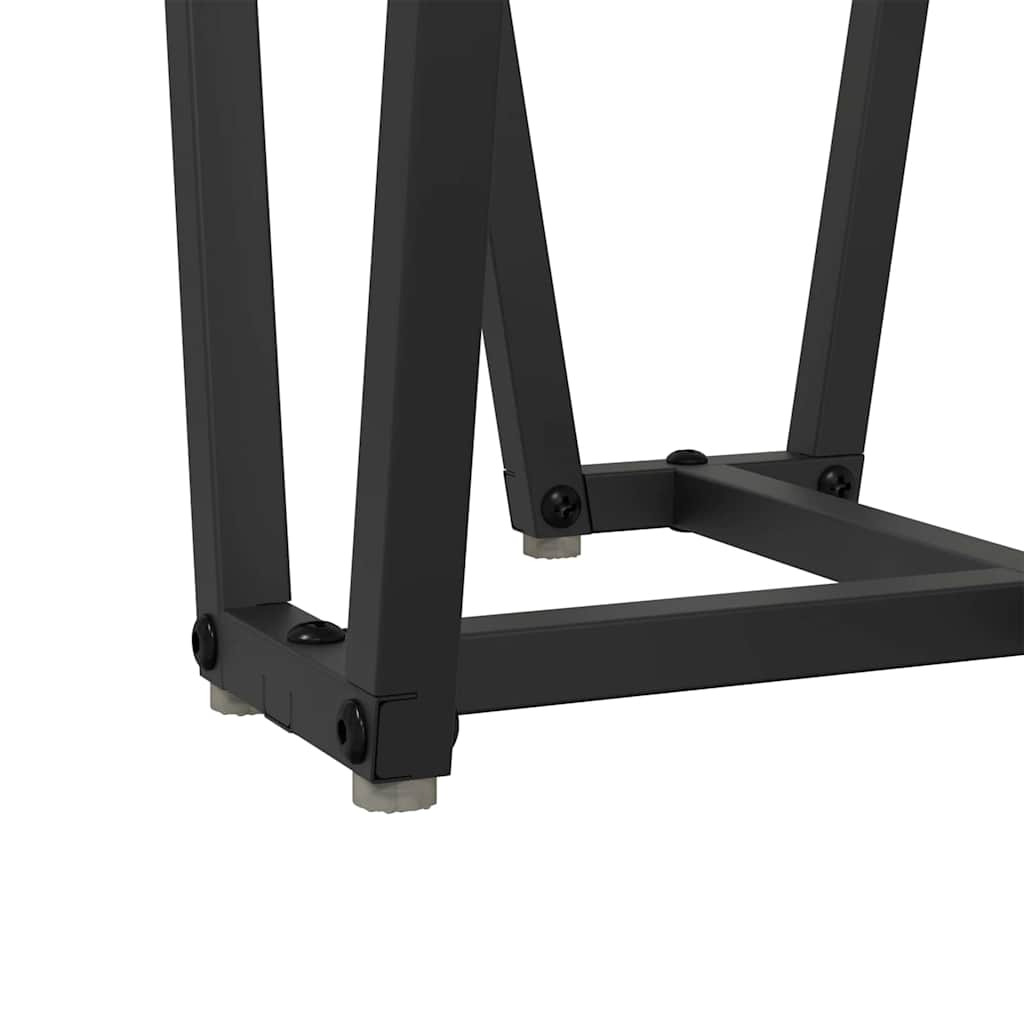 Beistelltisch-Set 2 pcs Grau Sonoma und Schwarz