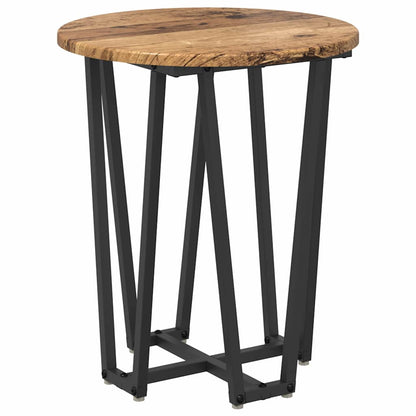 Beistelltisch-Set 2 pcs Altes Holz und Schwarz