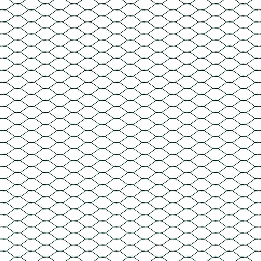 Zaun mit Pfosten Grün 0,5 x 25 m PVC-beschichteter Stahl