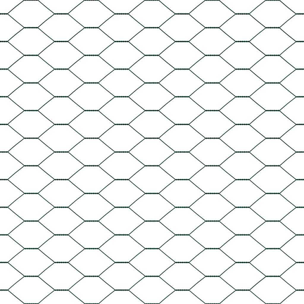 Zaun mit Pfosten Grün 0,5 x 25 m PVC-beschichteter Stahl