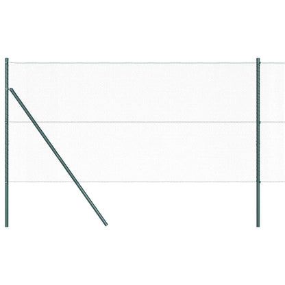 Zaun mit Pfosten Grün 1.2 x 25 m PVC-beschichteter Stahl