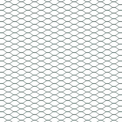 Zaun mit Pfosten Grün 1.5 x 50 m PVC-beschichteter Stahl