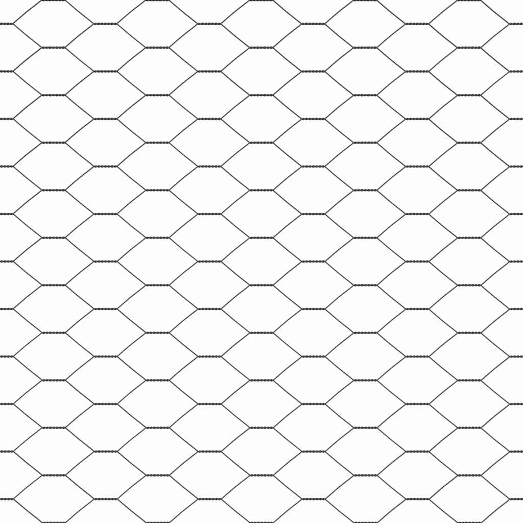 Zaun mit Pfosten Grau 1.5 x 25 m PVC-beschichteter Stahl