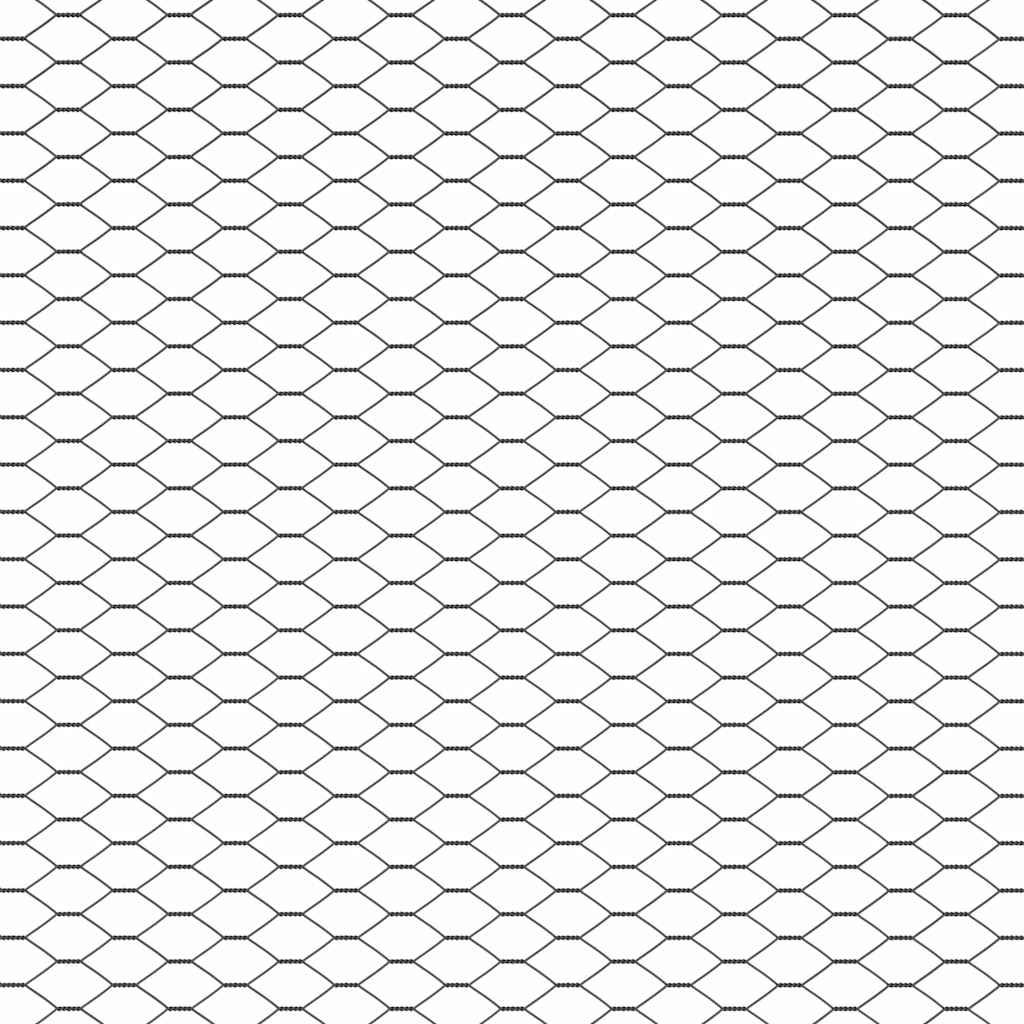 Zaun mit Pfosten Grau 1.5 x 25 m PVC-beschichteter Stahl
