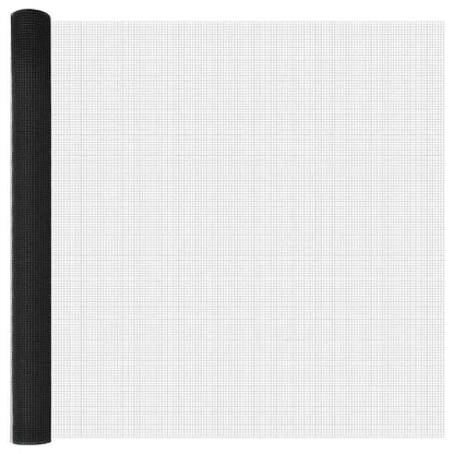 Zaun mit Pfosten Grau 1,6 x 10 m Stahl