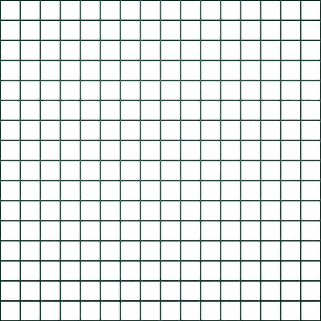 Zaun mit Pfosten Grün 0.4 x 50 m Stahl