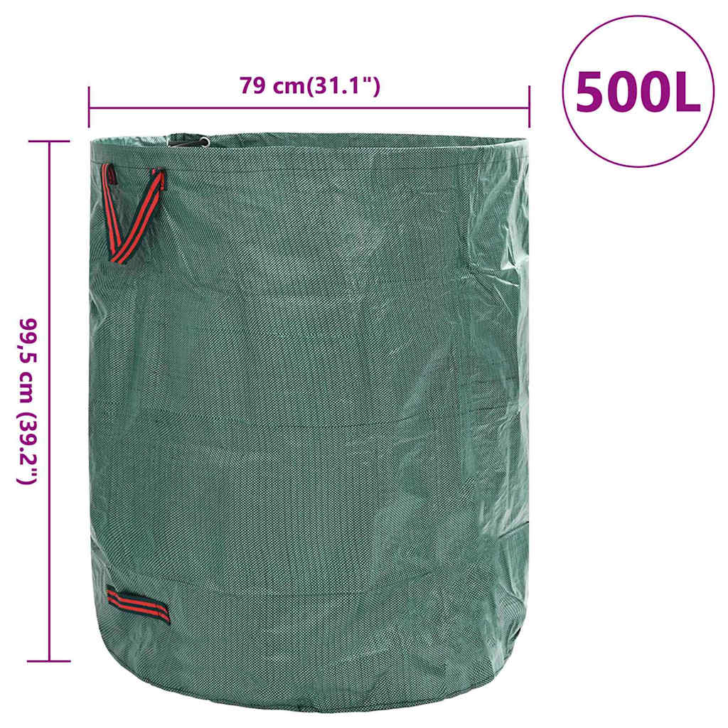 Gartenmüllsäcke 4 pcs Grün 79 x 79 x 99.5 cm Polypropylen