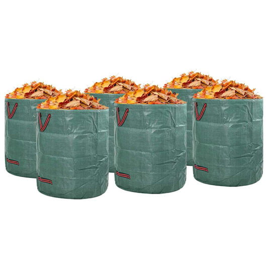Gartenmüllsäcke 12 pcs Grün 45 x 45 x 76 cm Polypropylen
