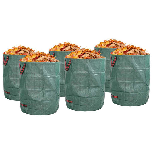 Gartenmüllsäcke 12 pcs Grün 66 x 66 x 83.5 cm Polypropylen