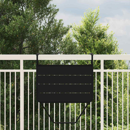 Hängender Balkontisch Schwarz 60 x 39 x 65 cm Stahl