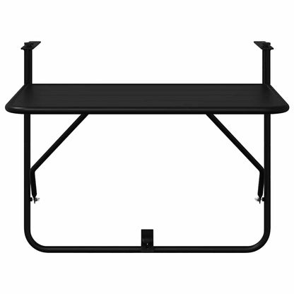 Hängender Balkontisch Schwarz 60 x 39 x 65 cm Stahl