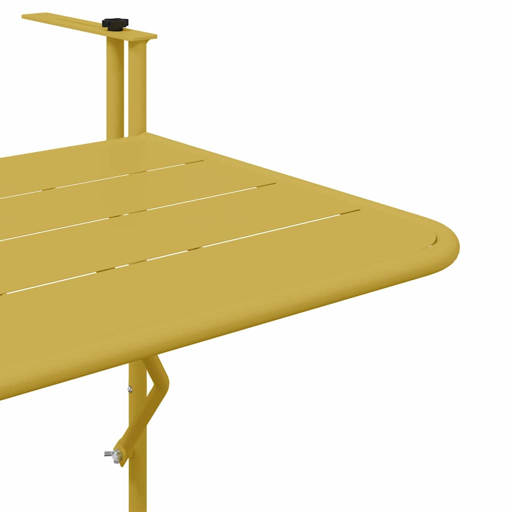 Hängender Balkontisch Gold 60 x 39 x 65 cm Stahl