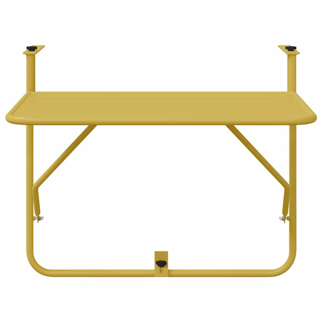 Hängender Balkontisch Gold 60 x 39 x 65 cm Stahl