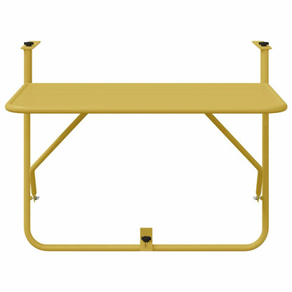 Hängender Balkontisch Gold 60 x 39 x 65 cm Stahl