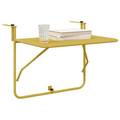 Hängender Balkontisch Gold 60 x 39 x 65 cm Stahl