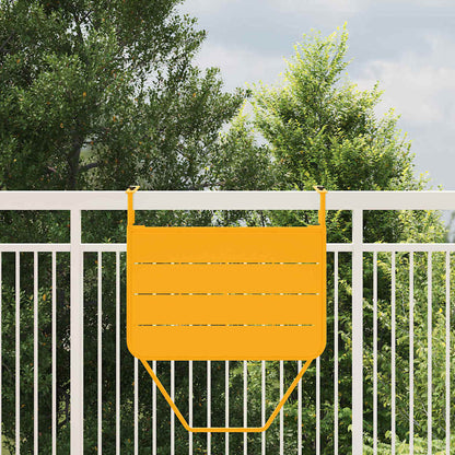 Hängender Balkontisch Gelb 60 x 39 x 65 cm Stahl