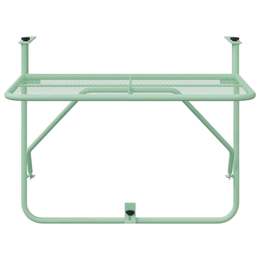 Hängender Balkontisch Mintgrün 60 x 39 x 65 cm Stahl