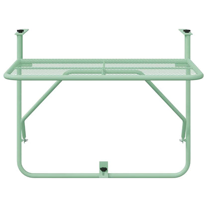 Hängender Balkontisch Mintgrün 60 x 39 x 65 cm Stahl