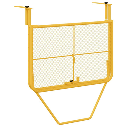 Hängender Balkontisch Senfgelb 60 x 39 x 65 cm Stahl