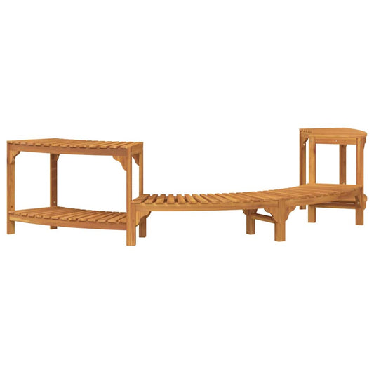 Whirlpool-Umrandung Braun 252 x 112 x 55.5 cm Akazie Massivholz