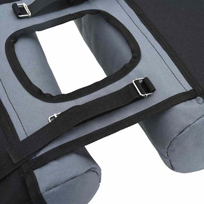 Fahrradtasche Schwarz und Grau 15.5 x 31.5 x 40 cm Polyester