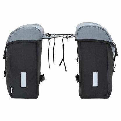 Fahrradtasche Schwarz und Grau 15.5 x 31.5 x 40 cm Polyester