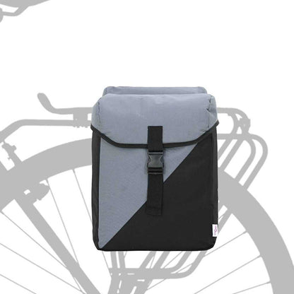 Fahrradtasche Schwarz und Grau 15.5 x 31.5 x 40 cm Polyester