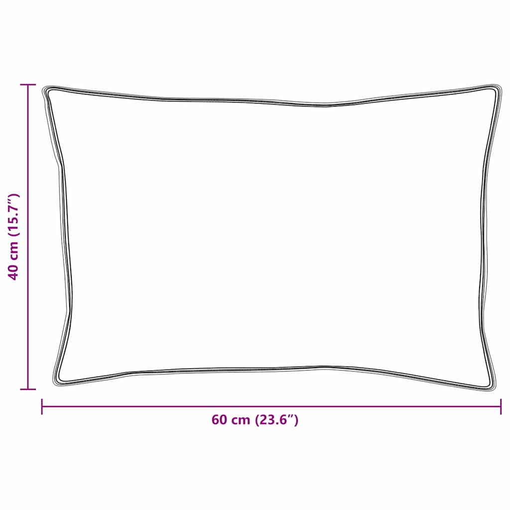 Kissen 2 pcs Weiß 130gsm 100% Baumwolle
