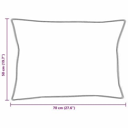 Kissen 2 pcs Weiß 130gsm 100% Baumwolle
