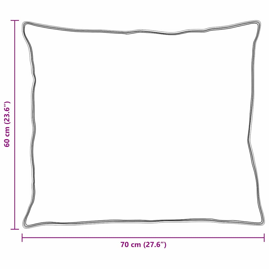 Kissen 2 pcs Weiß 130gsm 100% Baumwolle