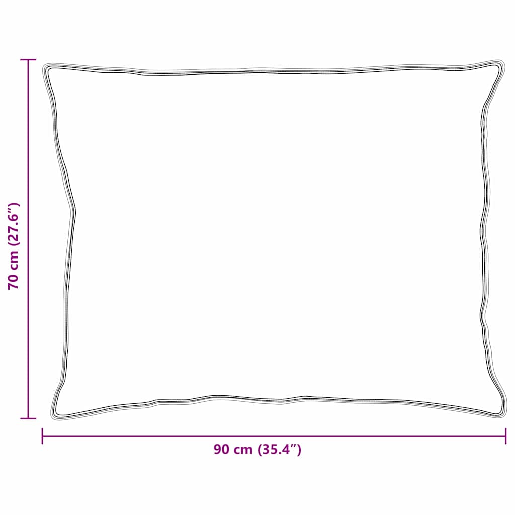 Kissen 2 pcs Weiß 130gsm 100% Baumwolle