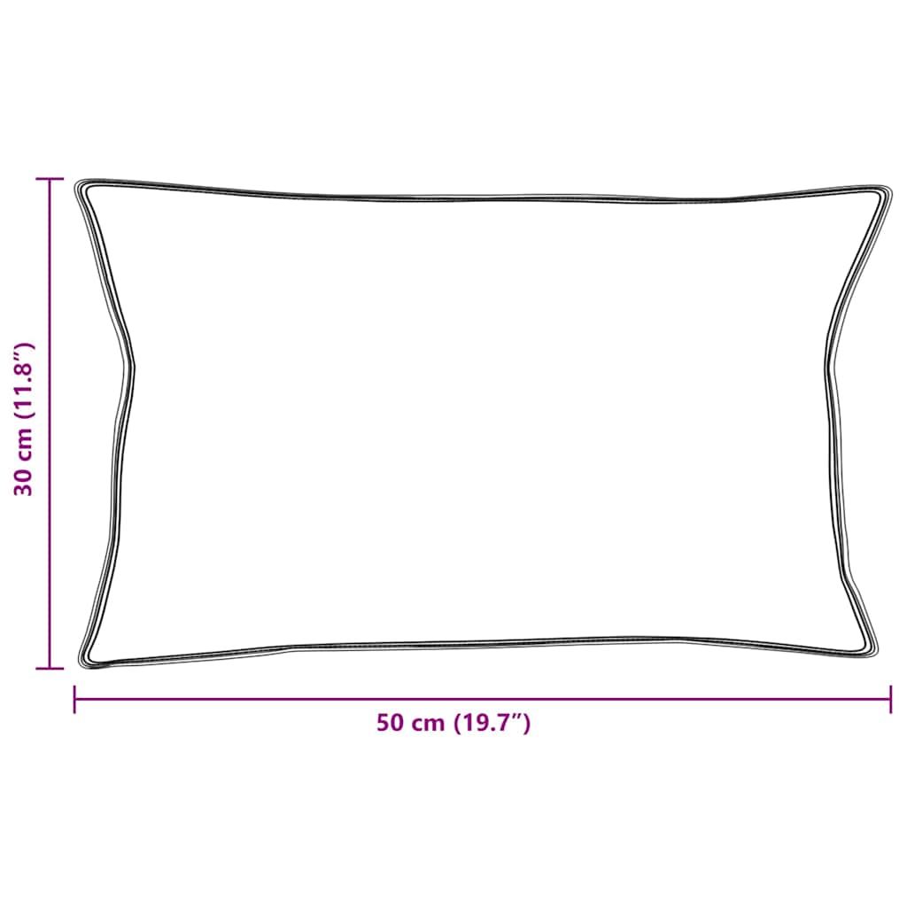 Kissen 2 pcs Weiß 130gsm 100% Baumwolle