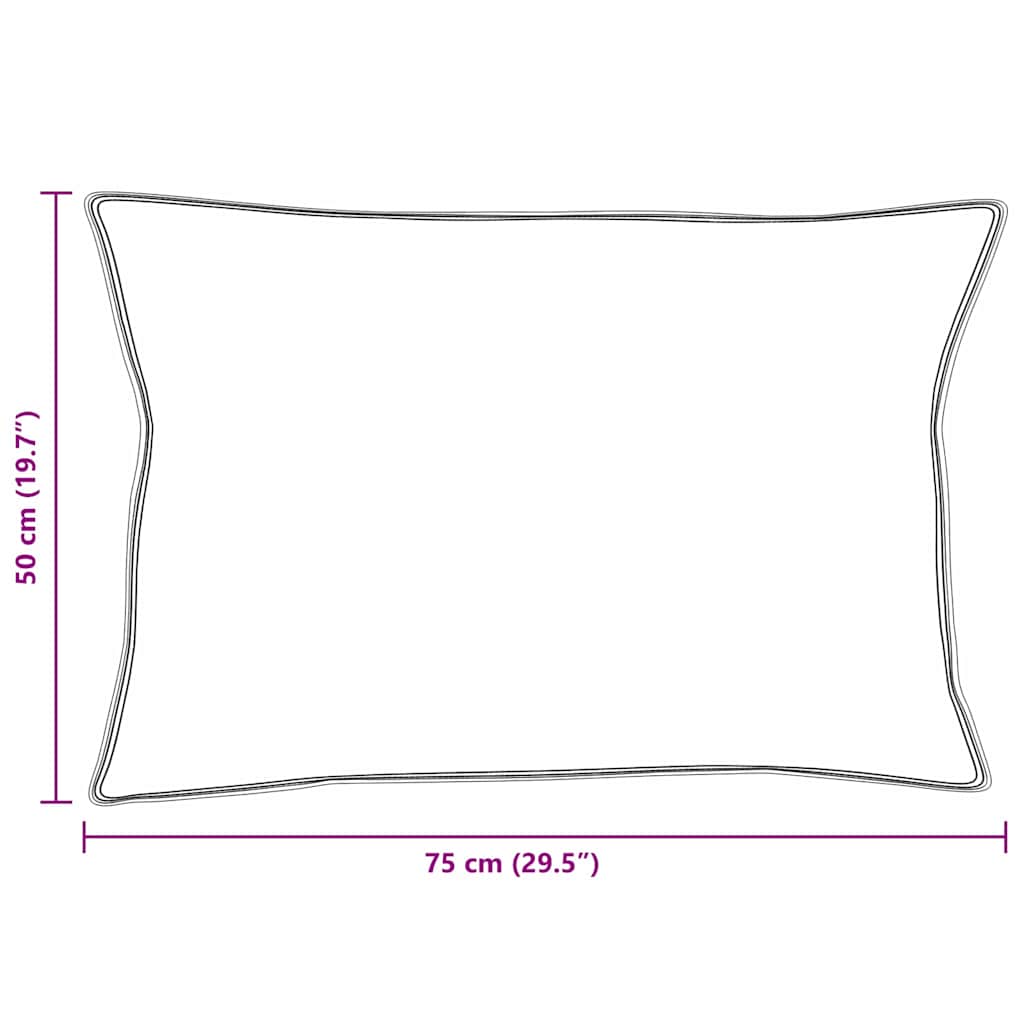 Kissen mit Kissen 2 pcs Weiß 130gsm 100% Baumwolle