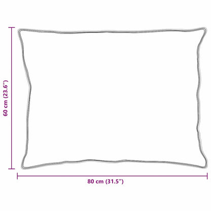 Kissen 2 pcs Weiß 130gsm 100% Baumwolle