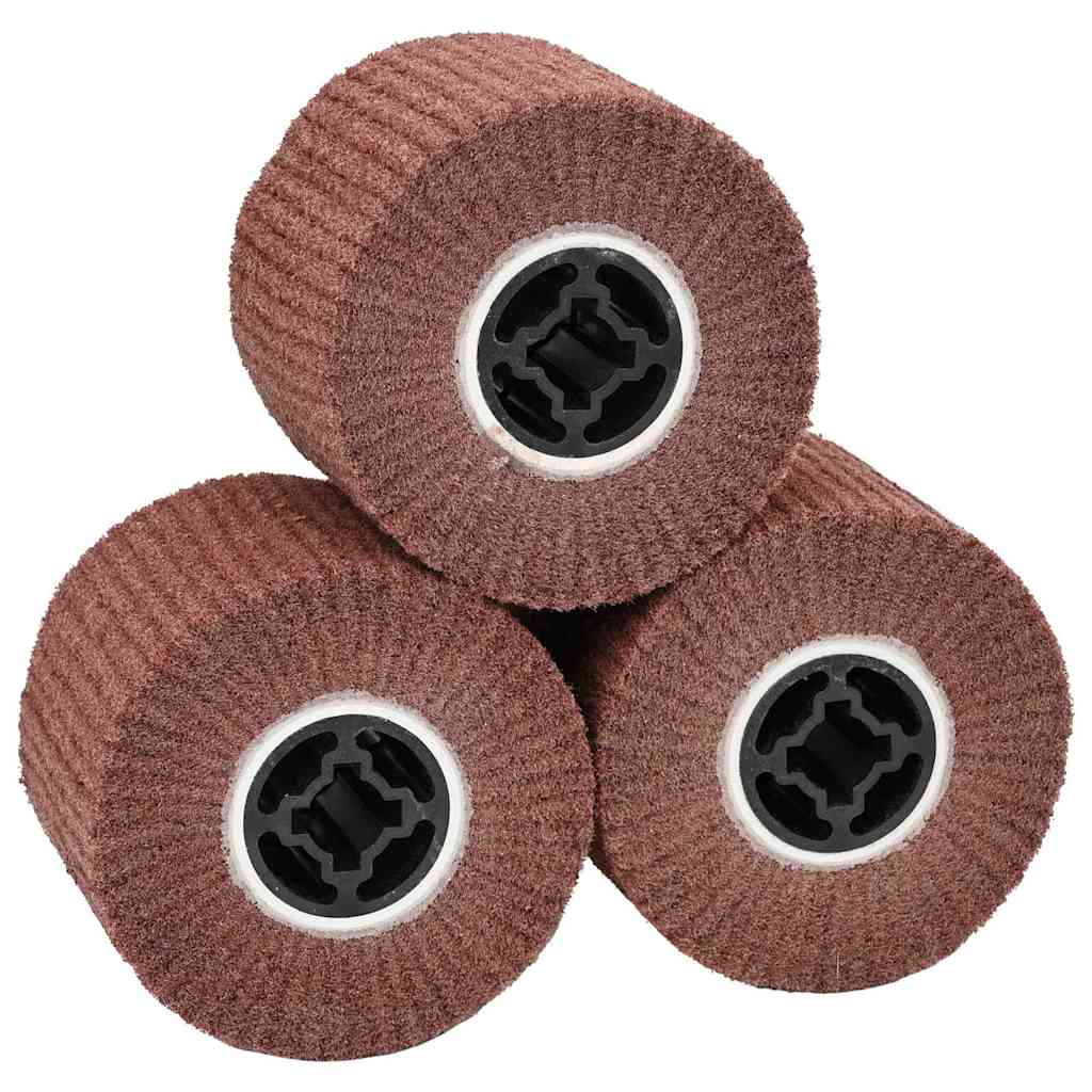 Schleifrollen 3 pcs Braun 12 x 12 x 10 cm Synthetische Faser
